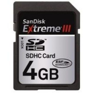 SanDisk SDHC Extreme III 4Go Class 6