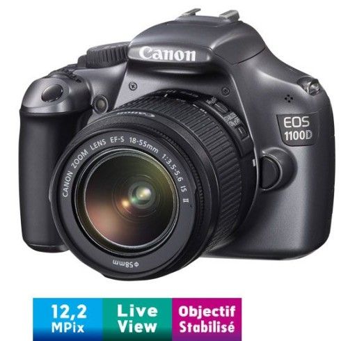 Canon EOS 1100D Gris + 18-55mm IS