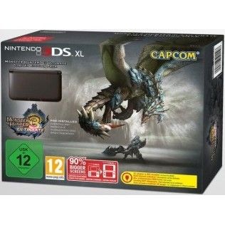 Nintendo 3DS XL (Noir) + Monster Hunter 3 Ultimate - Edition Limitée