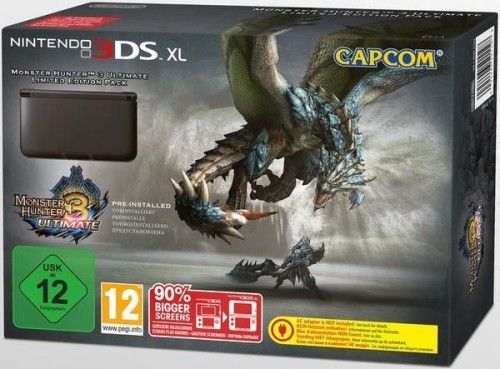 Nintendo 3DS XL (Noir) + Monster Hunter 3 Ultimate - Edition Limitée