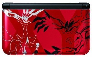 Nintendo 3DS XL (Rouge) + Pokemon X Pack Xerneas Yveltal Rouge