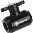 Bitspower Matt Black Mini Valve With Black Handle