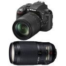 Nikon D3300 + 18-105mm + 70-300mm