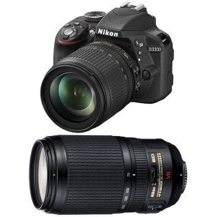 Nikon D3300 + 18-105mm + 70-300mm