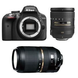 Nikon D3300 + 16-85mm + 70-300mm