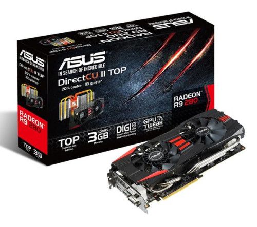 Asus Radeon R9 280 DirectCU II TOP 3GD5 (R9280-DC2T-3GD5)