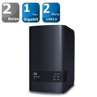 WD My Cloud EX2 + 8To - WDBVKW0080JCH