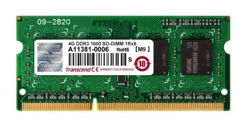 Transcend So-Dimm DDR3-1600 CL11 4Go - JM1600KSN-4G