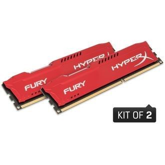 Kingston HyperX Fury Red DDR3-1333 CL9 16Go (2x8Go)