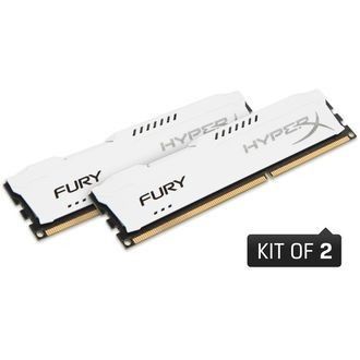Kingston HyperX Fury White DDR3-1866 CL10 16Go (2x8Go)