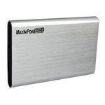 MaxInPower boitier externe USB 3.0 en aluminium brossé pour disque dur 2.5'' SATA III (coloris argent) - BEM25MUA1C9