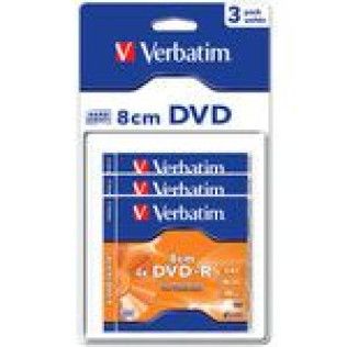 Verbatim DVD-R 1.46 Go certifié 4x (pack de 3, boitier slim)