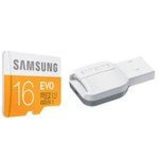 Samsung EVO microSDHC 16 Go + adaptateur USB