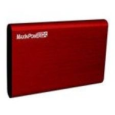 MaxInPower boitier externe USB 3.0 en aluminium brossé pour disque dur 2.5'' SATA III (coloris rouge