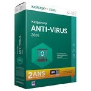 Kaspersky Anti-Virus 2016 - Licence 2 ans 1 poste