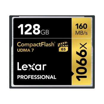 Lexar CompactFlash 128 Go Pro 1066x