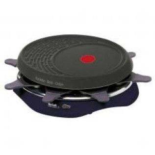 Tefal Raclette Gril Crêpe 850 W Simply Invents 8 coupelles Bleu Indigo - RE511412