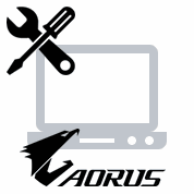 Changement charnière écran portable PC Aorus