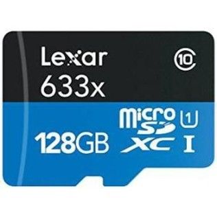 Lexar MicroSDXC 128 Go 633x (45Mo/s) + Adaptateur