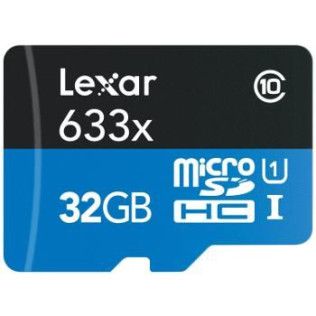 Lexar MicroSDXC 32 Go 633x (45Mo/s) + Adaptateur