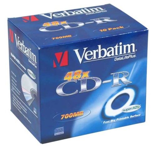 Verbatim 10 CDR 80mn certifié 48x