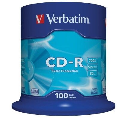 Verbatim CD-R 700Mo 52x (Spindle x100)