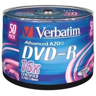 Verbatim DVD-R 4.7 Go - 16x (Spindle x50)