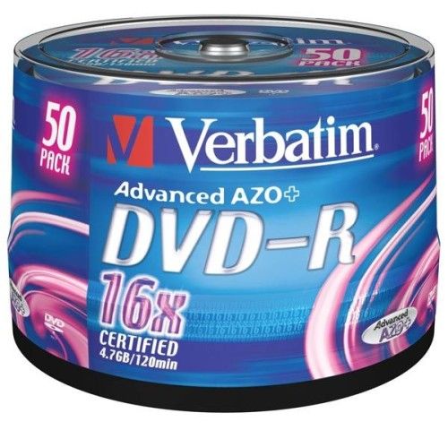 Verbatim DVD-R 4.7 Go - 16x (Spindle x50)