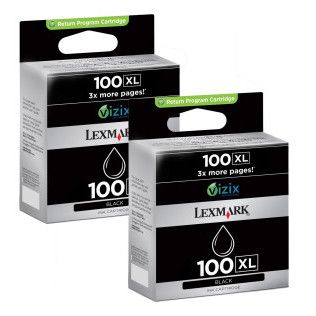 Lexmark cartouche n°100XL (Noir) - Pack de 2
