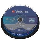 Verbatim BD-R DL 50 Go certifié 6x (pack de 10, spindle) - 43746