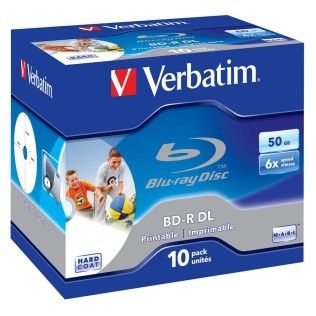 Verbatim BD-R DL 50 Go 6x imprimable (par 10, boîte)