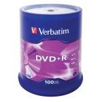 Verbatim DVD+R 4.7 Go - 16x (Spindle x100)