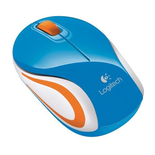 Logitech Wireless Mini Mouse M187 (Bleu)