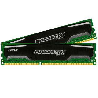Crucial Ballistix Sport DDR3-1600 CL9 8Go (2x4Go) - BLS2CP4G3D1609DS1S00CEU
