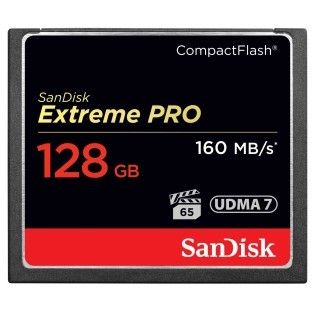SanDisk Compact Flash Extreme Pro 128Go (100Mb/s)