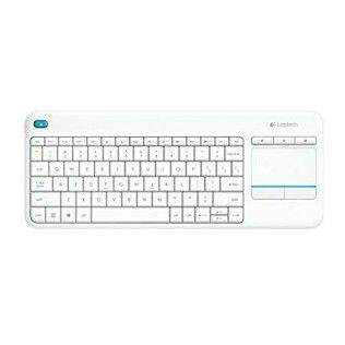 Logitech Wireless Touch Keyboard K400 Plus Blanc