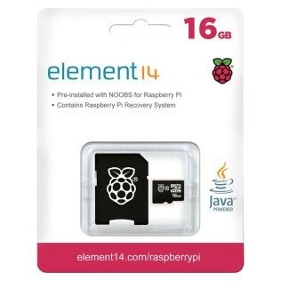Raspberry carte microSDHC 16 Go avec NOOBS