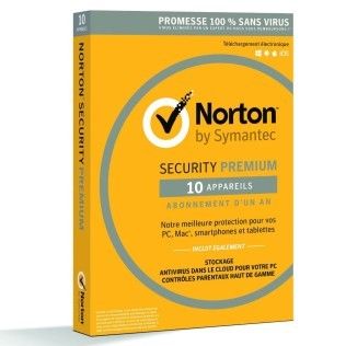 Norton Security 2016 Premium - Licence 1 an 10 postes
