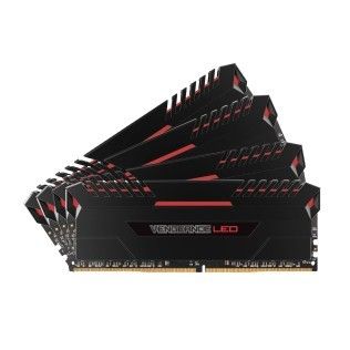 Corsair Vengeance LED Series 64 Go (4x16Go) DDR4 2666 MHz CL16 - CMU64GX4M4A2666C16R