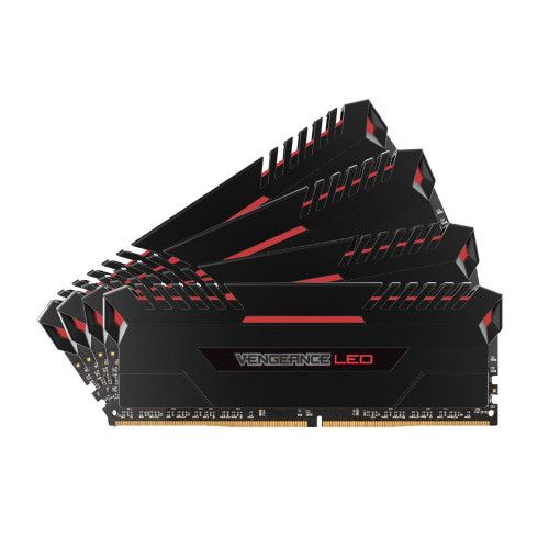 Corsair Vengeance LED Series 32 Go (4x8Go) DDR4 3000 MHz CL16 - Rouge - CMU32GX4M4D3000C16R