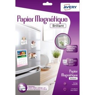 Avery Papier magnétique brillant A4 (3 feuilles)