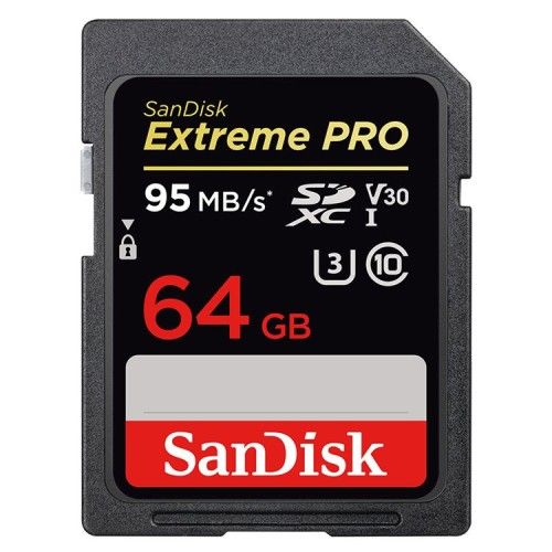 SanDisk SDXC Extreme PRO UHS-1 U3 V30 64 Go
