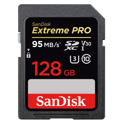 SanDisk SDXC Extreme PRO UHS-1 U3 V30 128 Go