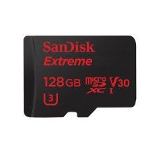 SanDisk Extreme microSDXC UHS-I V30 128 Go + Adaptateur SD