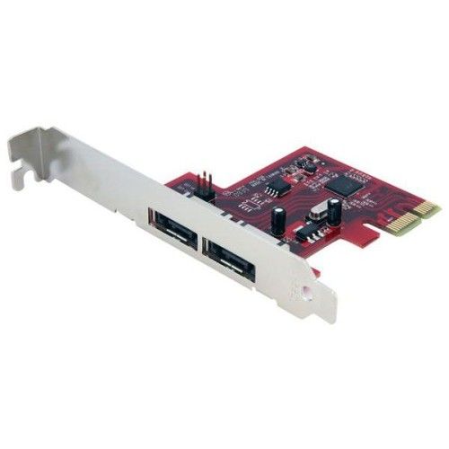 StarTech.com PCI-Express 1x vers 2 ports eSATA (6 Gb/s)