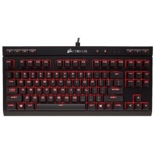Corsair Gaming K63 Red LEDs AZERTY Noir - Switches Cherry MX Red