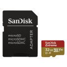 SanDisk Extreme microSDHC UHS-I U3 V30 32 Go + Adaptateur SD