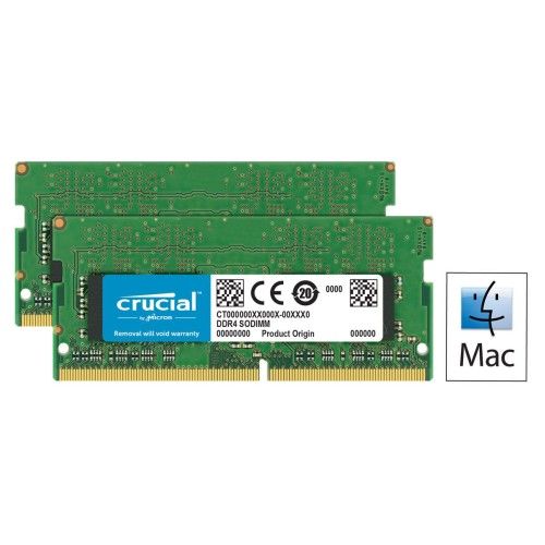 Notre avis sur Crucial for Mac SO-DIMM DDR4 16 Go (2x8Go) 2400 MHz CL17 –  Rue Montgallet