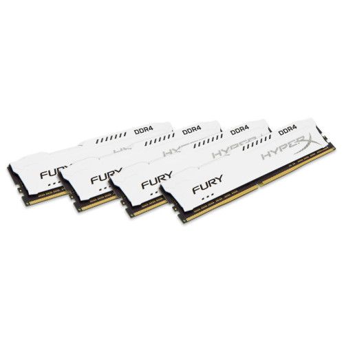 HyperX Fury Blanc 32 Go (4x8Go) DDR4 2666 MHz CL16