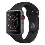 Apple Watch Series 3 GPS + Cellular Aluminium Gris Sport Noir 42 mm